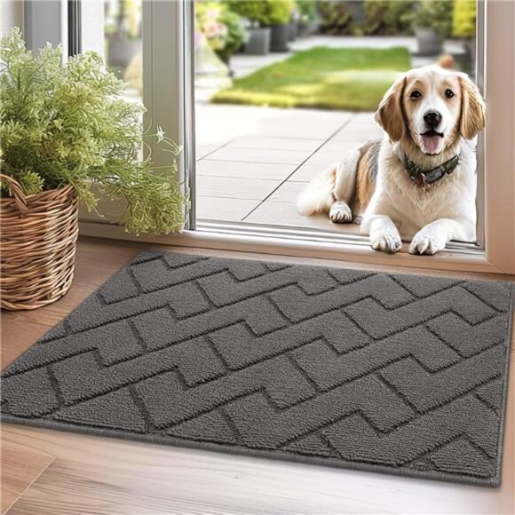 Indoor Doormat, Odor-Free Door mat, Non Slip Door Mats 20"x31.5" Absorbent - Picture 1 of 7